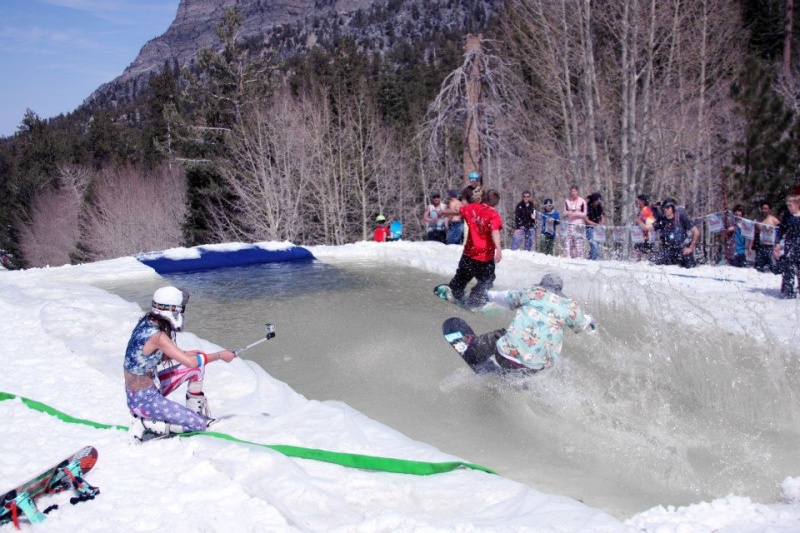 Las Vegas Ski and Snowboard Resort Celebrates Closing Day with Pond Skim on Sunday
