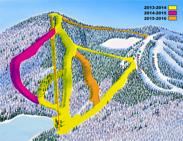 The upcoming Cascade Basin at Pats Peak (image: Pats Peak)