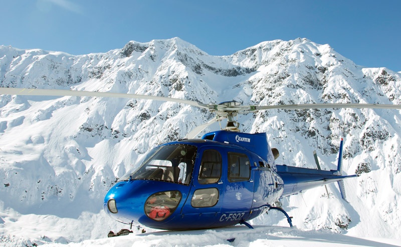 Your private A-Star chariot awaits. (photo: Northern Escape Heli-Skiing)