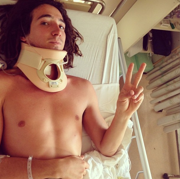 U.S. Snowboarder Luke Mitrani Recovering in a New Zealand Hospital with a Broken Neck