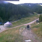 While snow guns are positioned on the lower slopes of Red Lodge Mountain Resort in Montana, natural snow dusts the ski resort's higher elevations. (photo: Red Lodge Mountain Resort)