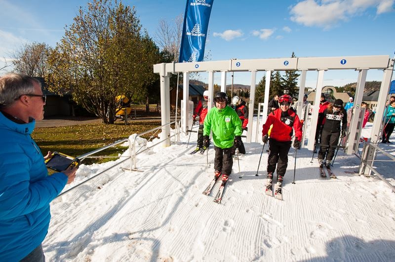 Skiers get a jump start on the season at Mont-Saint-Sauveur on Wednesday. (photo: Mont-Saint-Sauveur)