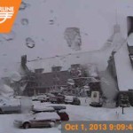 Timberline Lodge on Mt. Hood, Ore. this morning. (photo: Timberline Lodge)