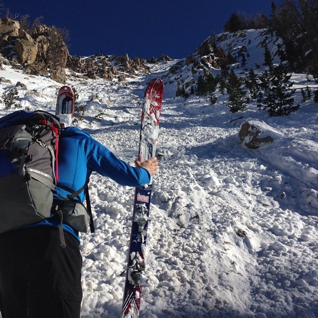 Debris from Sunday's avalanche on Jackson Peak (photo: Bridger-Teton Avalanche Center)