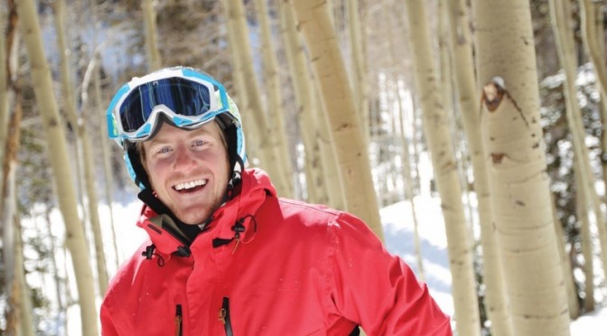 U.S. Ski Team member and Park City, Utah native Ted Ligety smiles in the trees at Park City Mountain Resort. (photo: Park City Mountain Resort/Dan Campbell)