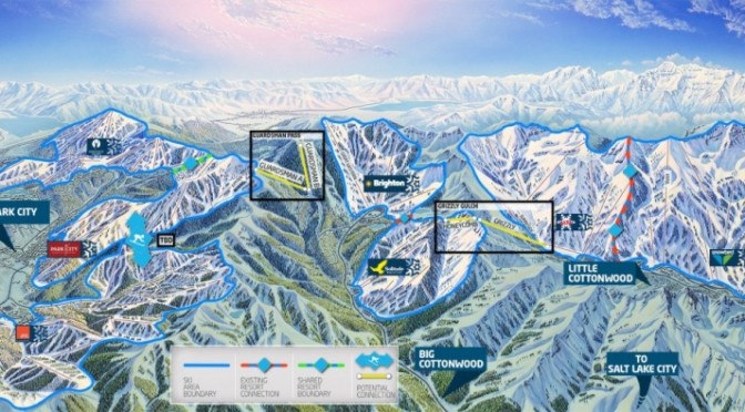 One Wasatch's conceptual lift alignment (image: Ski Utah)