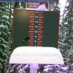 Four inches of new snow today at Crested Butte in Colorado. (photo: CBMR)