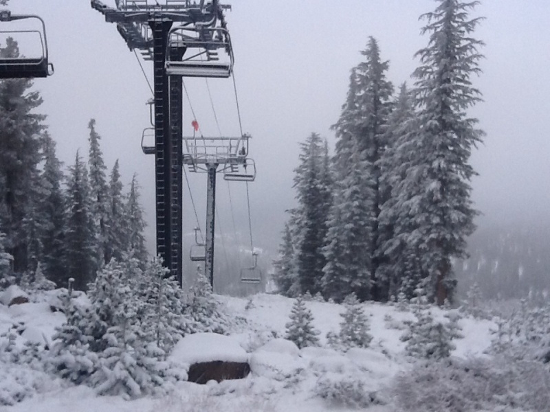 New snowfall at Northstar California on Saturday (photo: Northstar California Resort)