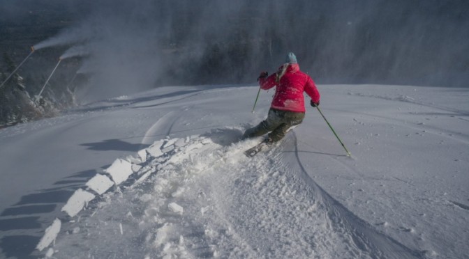 Opening day of the season today at Sunday River, Maine (photo: Sunday River)