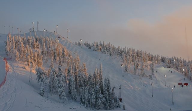 The moguls training course in Ruka, Finland. (photo: USST/Garth Hager)