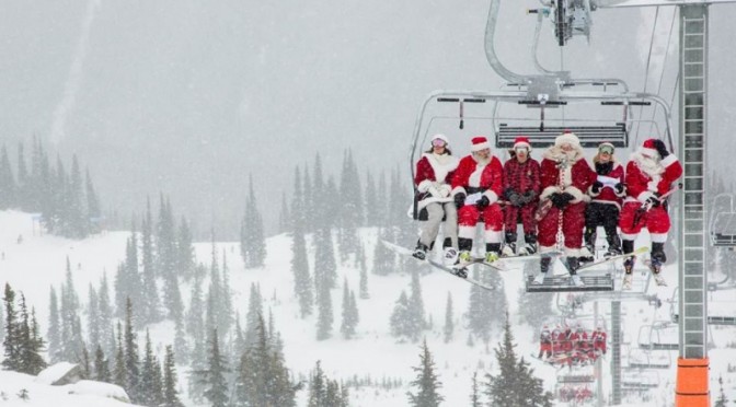 Dress Like Santa, Ski Whistler for Free
