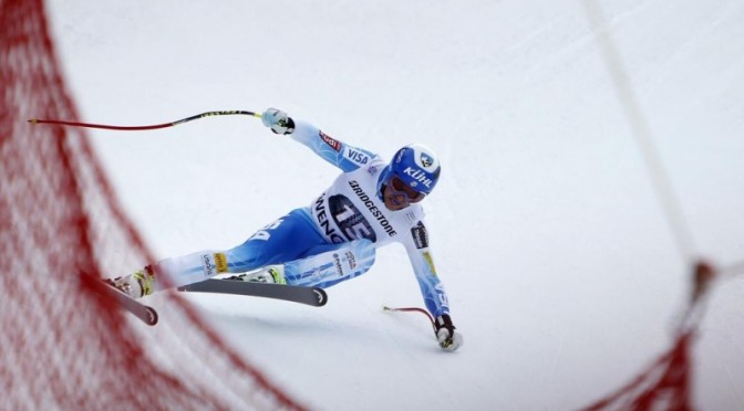 Jared Goldberg takes 19th in the downhill, and 15th overall in Friday's World Cup combined in Wengen, Switzerland. (photo: Getty Images-Agence Zoom/Alexis Boichard/courtesy USST)