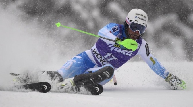 Ligety finishes 27th overall in the Wengen slalom on Saturday. (photo: Getty Images-AFP/Olivier Morin/courtesy USST)