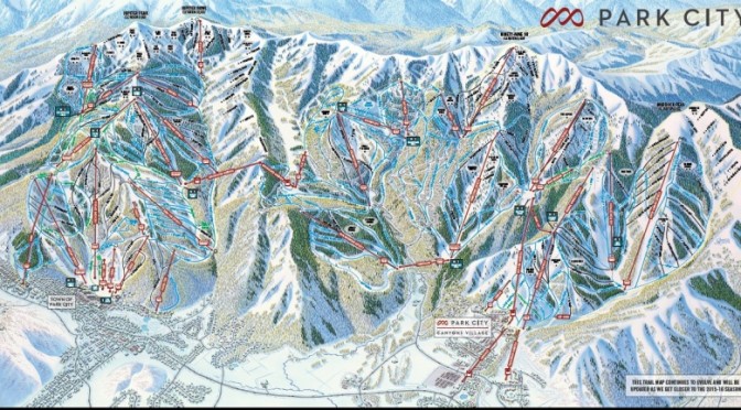 The new combined Park City trail map reveals the largest ski and snowboard resort in the U.S. (image: Vail Resorts)