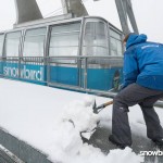 Summer tram operators at Utah's Snowbird Ski & Summer Resort were digging out on Wednesday. (photo: Matt Crawley)