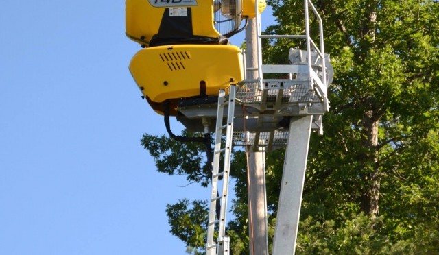 Whitetail's new Techno Alpin snow guns feature an on-board meteo station for fully automated operation. (photo: Whitetail Resort)