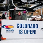 First chair today at Loveland Ski Area in Georgetown, Colo. (photo: Jack Dempsey/CSCUSA)