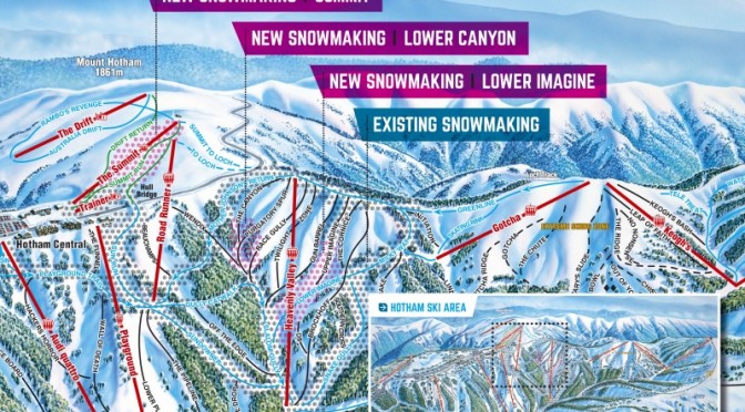 Mt. Hotham's snowmaking upgrades for 2016 (image: Mount Hotham Alpine Resort)