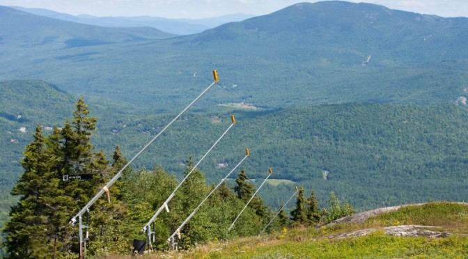 Sunday River's snow guns are poised and ready for the arrival of cold weather this weekend. (photo: Sunday River)