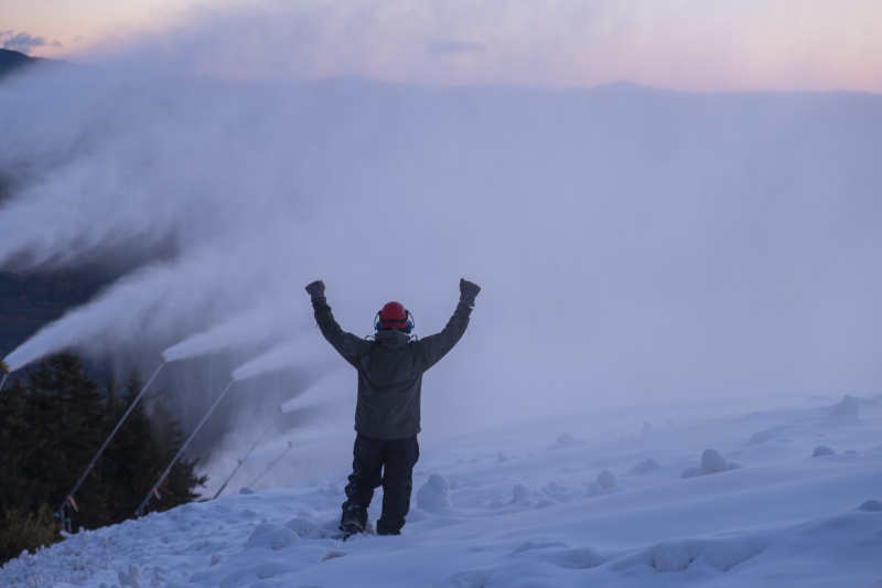 Sunday River snowmakers have declared it a "go" for Monday. (photo: Sunday River Resort)