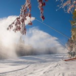 Sunday River snowmakers got coverage top-to-bottom on Sunday, in preparation for Monday's opening day. (photo: Sunday River Resort)