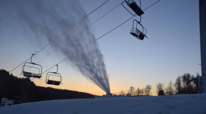 Following a courtroom victory, Seven Springs has begun making snow. (photo: Seven Springs Mountain Resort)