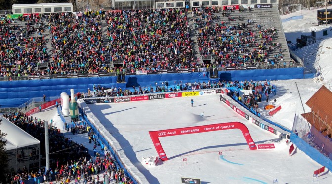 The finish area of the Birds of Prey World Cup ski races at Beaver Creek in Colorado. (file photo: Eric Schramm)