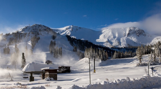 It was looking rather winter-like today at Mammoth Mountain. (photo: Mammoth Mountain Ski Area)