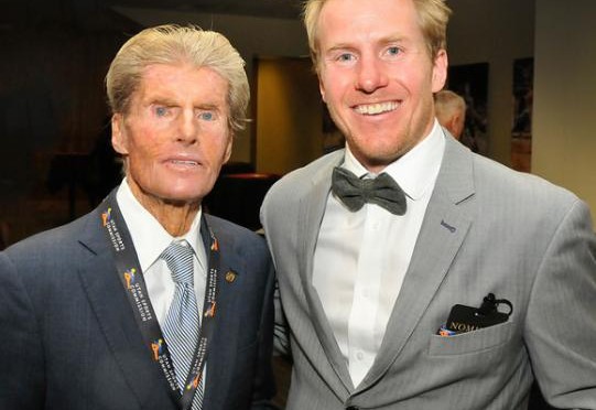 Stein Eriksen and Ted Ligety at the Utah State of Sport Awards this past April. (photo: Tom Kelly)