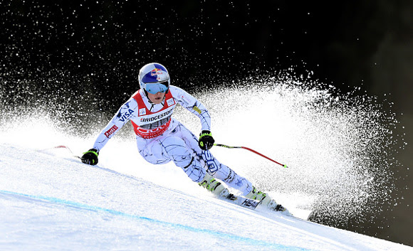 Lindsey Vonn grabbed her 76th career victory at the Audi FIS Alpine Ski World Cup in Garmisch-Partenkirchen, Germany on Saturday. (photo: Getty Images/Agence Zoom-Christof Stache)