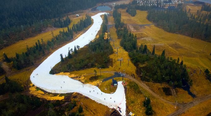 Finnish Ski Resort Opens on Last Winter’s Snow