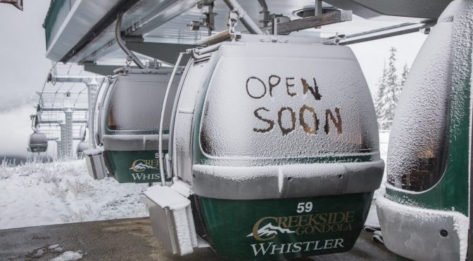 Whistler Opens Tomorrow