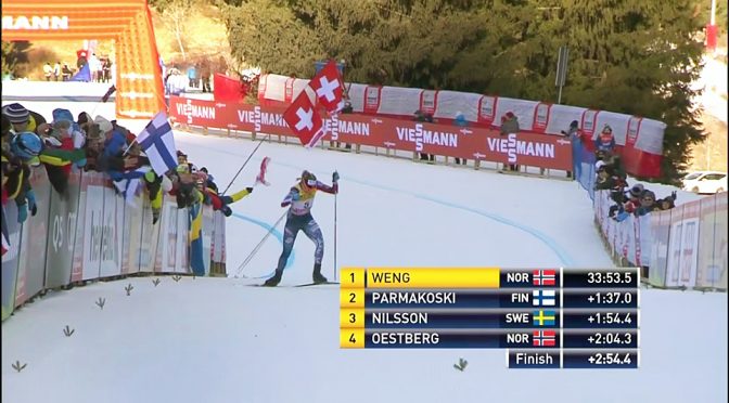 The U.S. Ski Team's Jessie Diggins climbs Alpe Cermis.