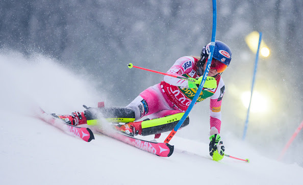 Mikaela Shiffrin scored her 24th career Audi FIS Ski World Cup slalom victory in Maribor on Sunday. (photo: Getty Images/AFP-Jure Makovec via USSA)