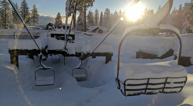 Homewood staffers had plenty to dig out, too. (photo: Homewood Mountain Resort)