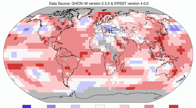 January 2017 Was the Globe’s 3rd Warmest Ever