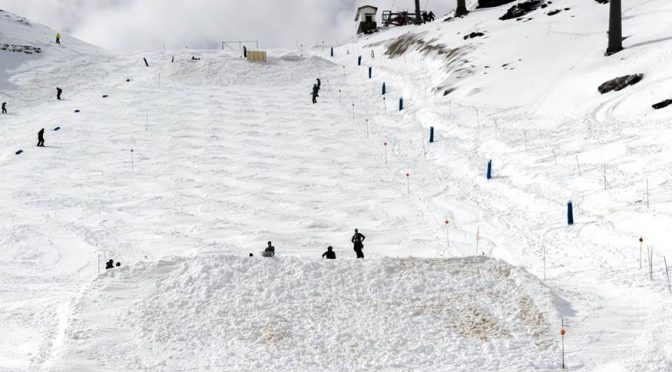 The moguls course in Sierra Nevada, Spain is ready for World Championships athletes. (photo: Sierra Nevada 2017)