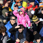 Fans watch the first run at the women’s Audi FIS Ski World Cup giant slalom race at Killington in Vermont on Saturday, November 25, 2017. (FTO photo: Martin Griff)