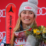 U.S.A.’s Mikaela Shiffrin came in second place in the women’s Audi FIS Ski World Cup giant slalom race at Killington in Vermont on Saturday, November 25, 2017. (FTO photo: Martin Griff)