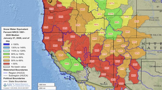 2025-26 Ski Season Progress Report as of January 31, 2026
